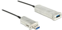 Delock aktív optikai kábel USB 3.0-A apa > USB 3.0-A anya 20 m (83739)