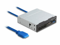Delock 3.5 SuperSpeed USB kártyaolvasó 6 csatlakozási felülettel + 1 x A-típusú USB anyával (91759)