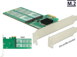 Delock PCI Express Kártya > 4 x belső M. 2 Key B - alacsony profilú formatényező (89588) - dstore