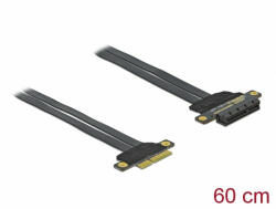 Delock PCI Express Riser kártya x4 - x4 hajlékony kábellel, 60 cm (85769) - dstore