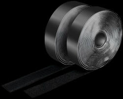 Logilink Öntapadó kábelszíj készlet, fekete, 25 mm széles, tekercs, 5 m (KAB0080)