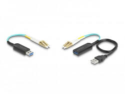  Delock A-típusú USB 10 Gbps bővítő szett LC Duplex kábellel (66466)
