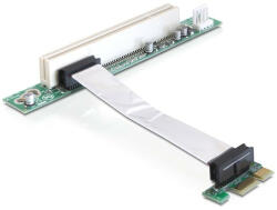 Delock Riser kártya PCI Express x1 > PCI 32Bit 5 V rugalmas kábellel 9 cm balra behelyezve (41856)