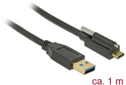 Delock SuperSpeed USB 10 Gbps (USB 3.1 Gen 2) kábel A-típusú apa csatlakozó > USB Type-C apa csatla (83717)