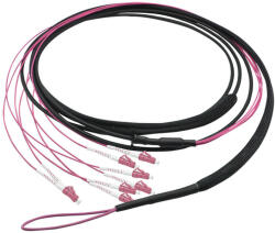 LogiLink Fiber törzskábel U-DQ(ZN)BH, 8 eres multimódusú OM4, 80 m, LC/UPC - LC/UPC (FT2U080)