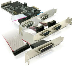Delock PCI Express kártya > 4 x soros, 1x párhuzamos (89177) - dstore