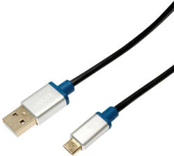 LogiLink USB 2.0 kábel, USB-A/M - Micro-USB/M, alu, 1 m (BUAM210)