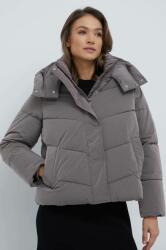Calvin Klein rövid kabát női, lila, téli, oversize - barna L