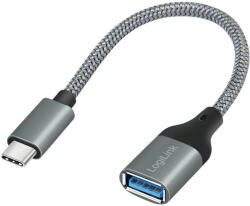 LogiLink USB 3.2 Gen1 Type-C adapter, C/M-USB-A/F, OTG, alumínium, 0, 15 m (CU0106)