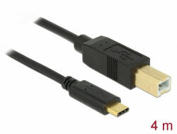 Delock USB 2.0 kábel Type-C a B-típusú 4 m (83667)