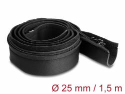 Delock Kábelbújtató neoprén hajlékony zipzárral 1, 5 m x 100 mm fekete színű (20913) - dstore