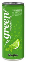 GREEN Mocktails MOJITO - szénsavas, steviával, dobozos, 330ml