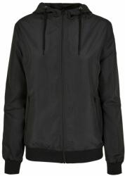 Build Your Brand Windbreaker damă Recycled - Neagră / neagră | 3XL (BY147-1000314731)