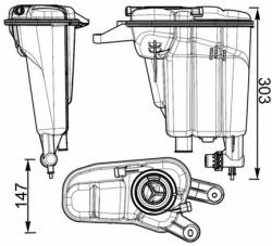 MAHLE Vas de expansiune, racire MAHLE BEHR CRT 95 000S (CRT 95 000S)