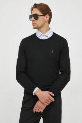 Ralph Lauren gyapjú pulóver férfi, fekete - fekete S