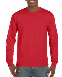 Gildan ultra GI2400, hosszú ujjú pamut póló, Red-3XL