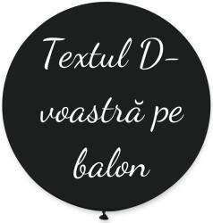 Personal Balon cu text - Negru 80 cm