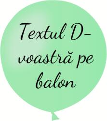 Personal Balon cu text - Mentă verde 80 cm