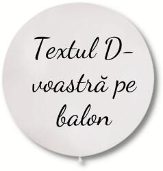 Personal Balon cu text - Alb 80 cm