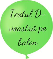 Personal Balon cu text - Verde deschis 80 cm