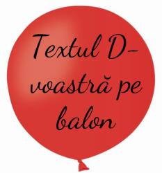 Personal Balon cu text - Roșu 80 cm