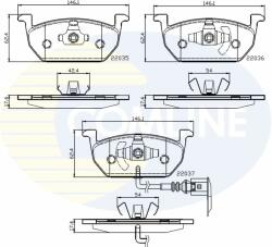 COMLINE set placute frana, frana disc COMLINE CBP12224 - automobilus