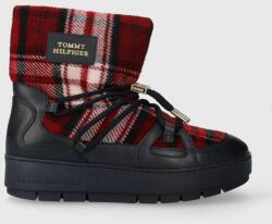 Tommy Hilfiger hócipő TARTAN SNOWBOOT sötétkék, FW0FW07612 - sötétkék Női 36