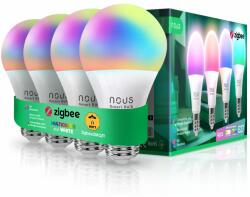 Nous Set 4 becuri LED RGB Smart NOUS P3Z ZigBee (P3Z-4P / 5905072800372)