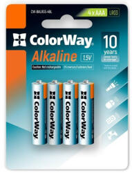 ColorWay Baterii alcaline Colorway AAA/ 1.5V/ 4 bucăți în pachet/ Blister (CW-BALR03-4BL)