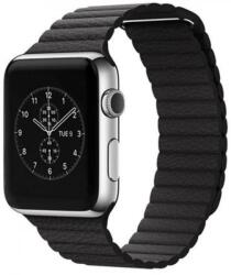 MYBANDZ Mágneses bőr óraszíj Apple Watch 42-44mm fekete (APW421835)