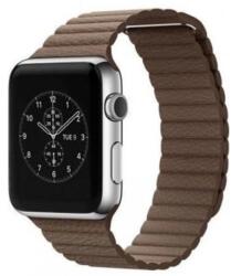 MYBANDZ Mágneses bőr óraszíj Apple Watch 42-44mm barna (APW422346)