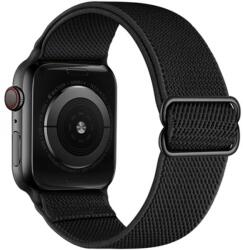 MYBANDZ Rugalmas szövet óraszíj Apple Watch 42-44-45mm fekete (APW423000)