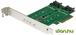StarTech 3-Port M. 2 SSD (NGFF) Adapter Card - 1 x PCIe (NVMe) M. 2 2 x SATA III M. 2 - PCIe 3.0 (PEXM2SAT32N1)