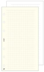 SATURNUS Gyűrűs kalendárium betét SATURNUS S327/F négyzethálós jegyzetlap fehér lapos