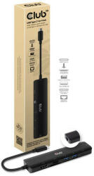 ADA Club3D USB-C 7in1 Hub HDMI 4K60Hz SD TF Card slot 2x USB-A + USB-C PD RJ45