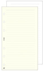 Gyűrűs kalendárium betét SATURNUS M326/F vonalas jegyzetlap fehér lapos