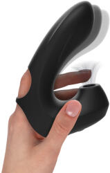 IBIZA Thimble Sucking Vibrator Black Vibrator