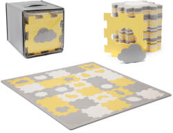 Kinderkraft Select Covoraș pentru puzzle din spumă Luno Shapes 185 x 165 cm Galben, 30 buc, Premium (AGSKPLUSH00YEL0000)