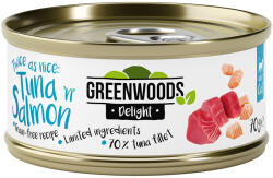 Greenwoods Greenwoods Delight File de ton cu somon - 24 x 70 g