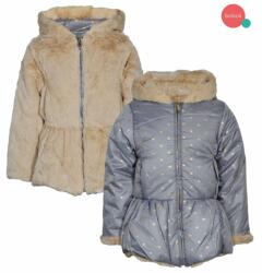  Boboli téli kabát kifordítható szőrmés szív mintás 2-3 év (98 cm) - mall