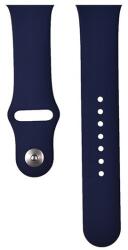 DEVIA Apple Watch 1-6, SE (42 / 44 mm) / Watch 7-8 (45 mm) / Watch Ultra (49 mm), szilikon pótszíj, állítható, Devia Delux Sport, kék (RS139934) (RS139934)