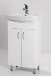 Standard fürdőszoba szekrény bútorlapos, mdf mosdókagylóval, mosdós, 2 ajtós, SA50