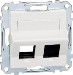 Schneider Electric MERTEN RJ45 adapter, Keystone betétekhez, feliratozható, System-M, polárfehér (MTN4568-0319) (MTN4568-0319)