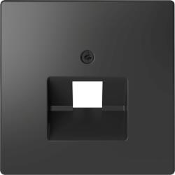 Schneider Electric MERTEN Fedlap, 1xRJ45 aljzathoz, D-Life, antracit (MTN4521-6034) (MTN4521-6034)