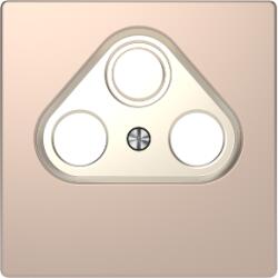 Schneider Electric MERTEN Antenna csatlakozó fedlap, 2+1 kimenettel, D-Life, pezsgő (MTN4123-6051) (MTN4123-6051)