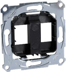 Schneider Electric MERTEN Rögzítőkeret, 2xRJ45 moduláris aljzatokhoz, fekete (MTN4566-0003) (MTN4566-0003)