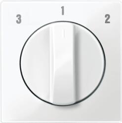Schneider Electric MERTEN Fedlap forgatógombos ventilátor kapcsolóhoz, System-M, polárfehér (MTN567319) (MTN567319)