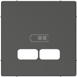 Schneider Electric MERTEN USB töltő burkolat, System-M, antracit (MTN4367-0414) (MTN4367-0414)