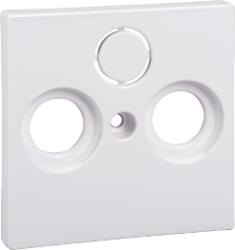Schneider Electric MERTEN Antenna csatlakozó fedlap, 3 kimenettel, felirat nélkül, System-M, aktív fehér, antibakteriális (MTN296725) (MTN296725)