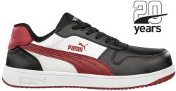 PUMA Puma Frontcourt BLK/WHT/RED Low S3L ESD FO HRO SR munkavédelmi cipő (PUM-640200-43)